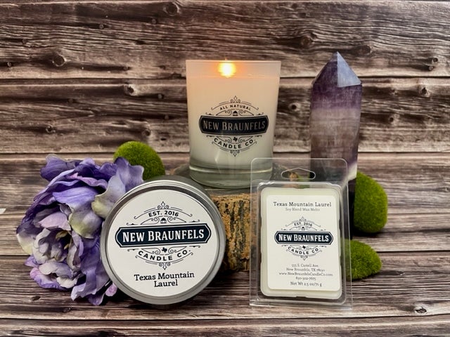 Texas Mountain Laurel Candle | New Braunfels Candle Company